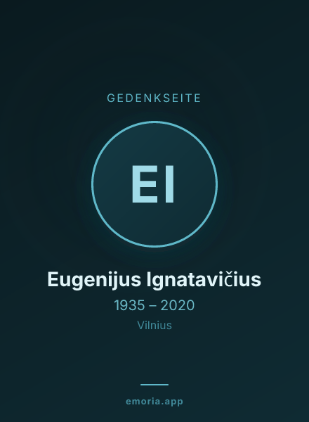 Gedenkportrait von Eugenijus Ignatavičius