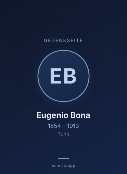 Gedenkportrait von Eugenio Bona
