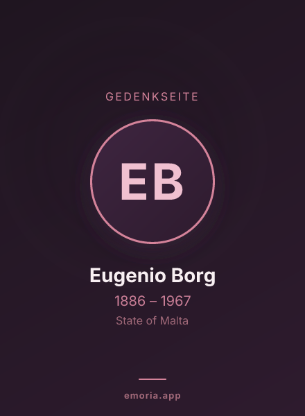 Gedenkportrait von Eugenio Borg