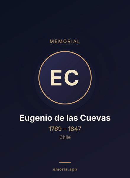 Memorial portrait of Eugenio de las Cuevas