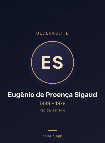 Gedenkportrait von Eugênio de Proença Sigaud