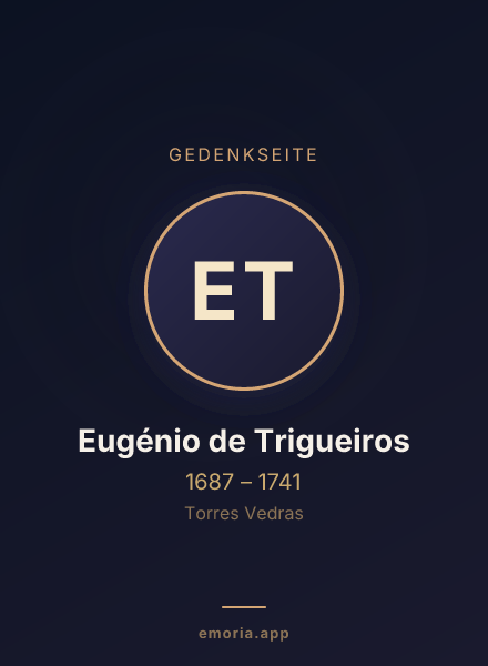 Gedenkportrait von Eugénio de Trigueiros
