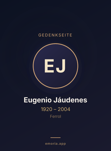 Gedenkportrait von Eugenio Jáudenes
