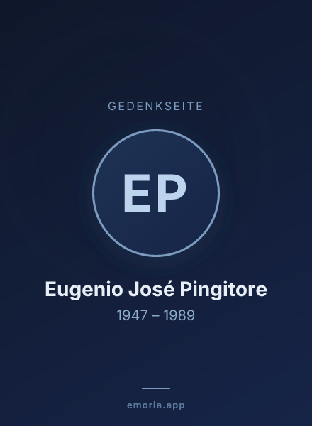 Gedenkportrait von Eugenio José Pingitore