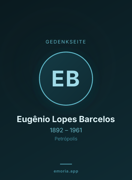 Gedenkportrait von Eugênio Lopes Barcelos