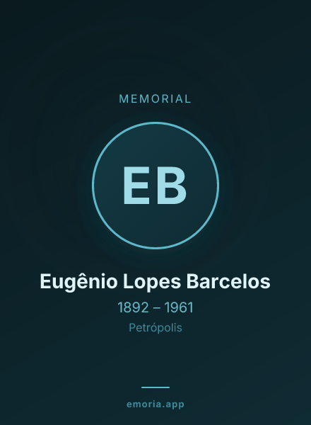 Memorial portrait of Eugênio Lopes Barcelos