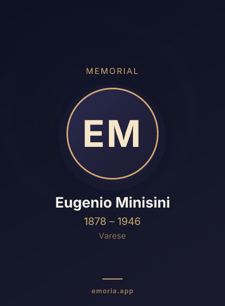 Memorial portrait of Eugenio Minisini