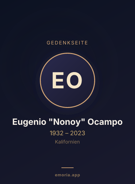 Gedenkportrait von Eugenio "Nonoy" Ocampo
