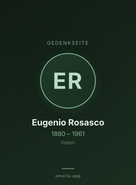 Gedenkportrait von Eugenio Rosasco
