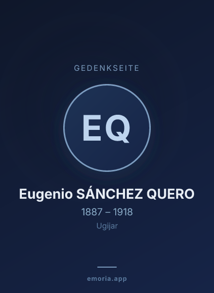 Gedenkportrait von Eugenio SÁNCHEZ QUERO