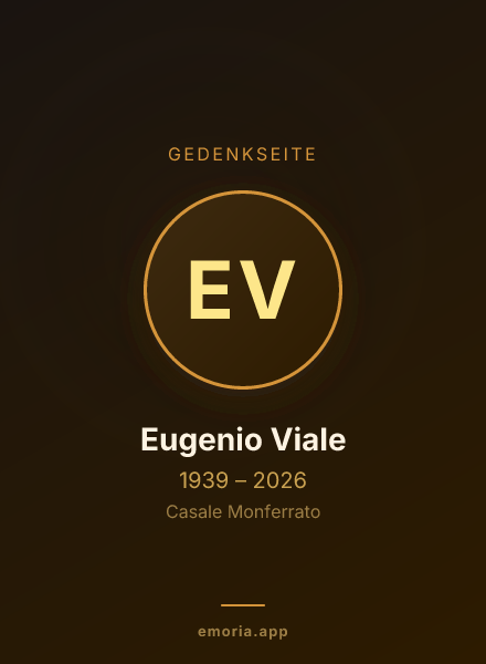 Gedenkportrait von Eugenio Viale