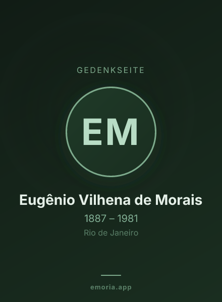 Gedenkportrait von Eugênio Vilhena de Morais