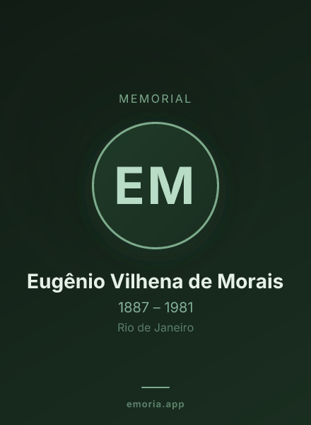 Memorial portrait of Eugênio Vilhena de Morais