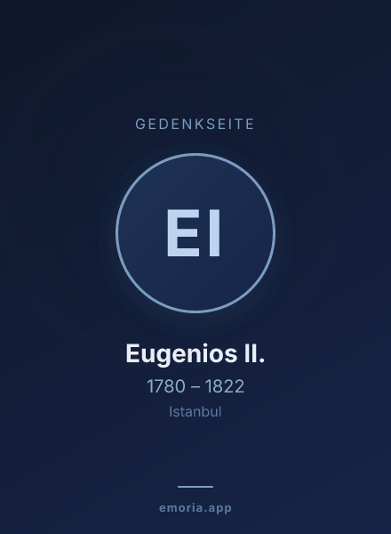 Gedenkportrait von Eugenios II.
