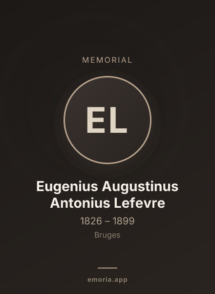 Memorial portrait of Eugenius Augustinus Antonius Lefevre