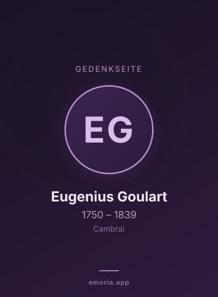 Gedenkportrait von Eugenius Goulart