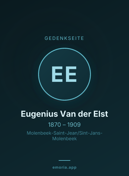 Gedenkportrait von Eugenius Van der Elst