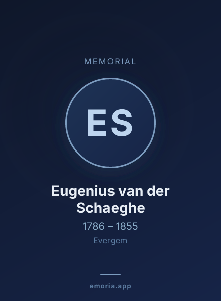 Memorial portrait of Eugenius van der Schaeghe