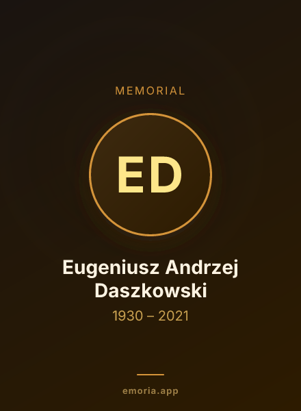 Memorial portrait of Eugeniusz Andrzej Daszkowski