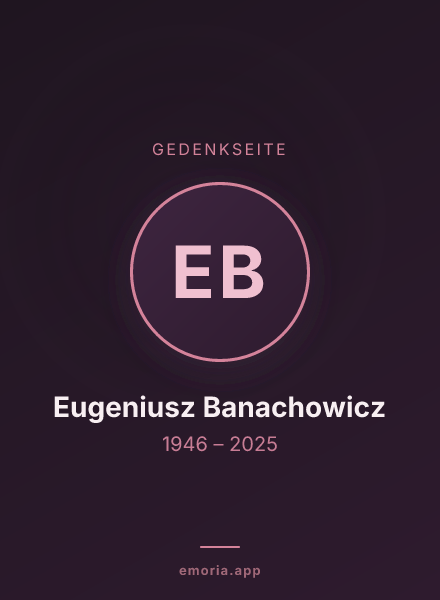 Gedenkportrait von Eugeniusz Banachowicz