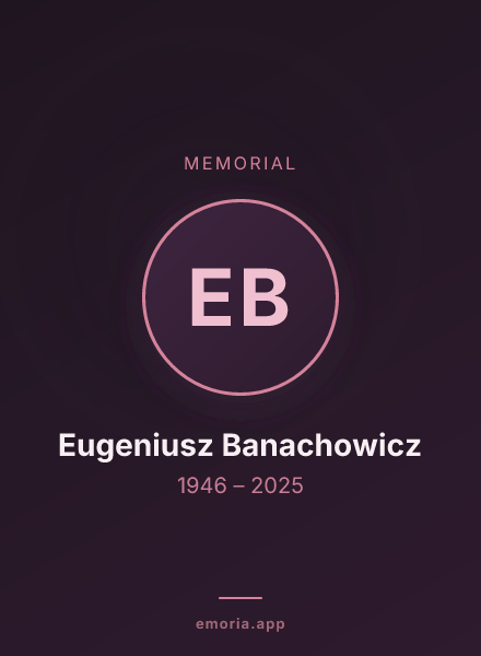 Memorial portrait of Eugeniusz Banachowicz