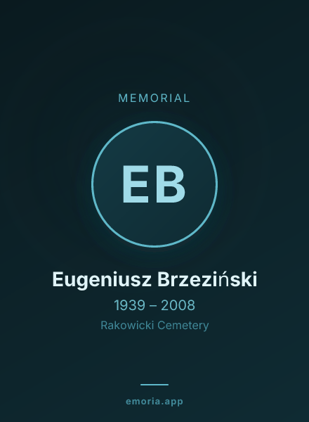 Memorial portrait of Eugeniusz Brzeziński