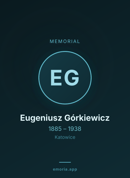 Memorial portrait of Eugeniusz Górkiewicz