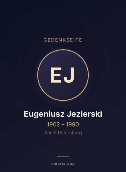 Gedenkportrait von Eugeniusz Jezierski