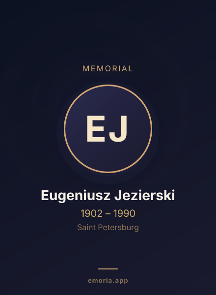 Memorial portrait of Eugeniusz Jezierski