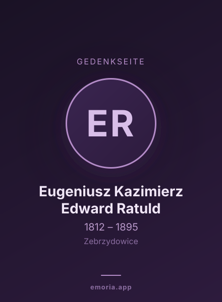 Gedenkportrait von Eugeniusz Kazimierz Edward Ratuld