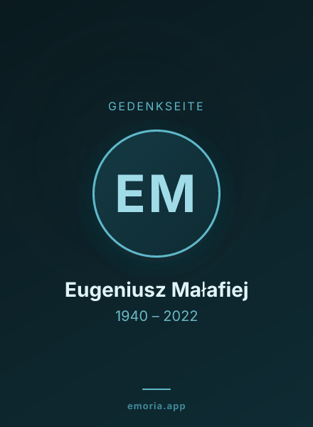 Gedenkportrait von Eugeniusz Małafiej