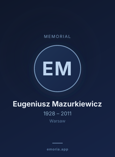 Memorial portrait of Eugeniusz Mazurkiewicz