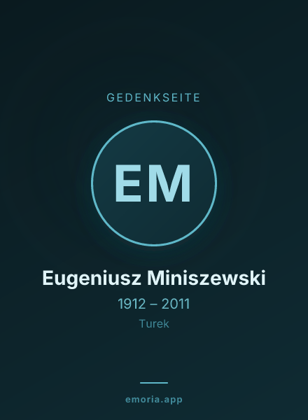 Gedenkportrait von Eugeniusz Miniszewski