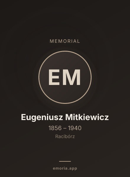 Memorial portrait of Eugeniusz Mitkiewicz