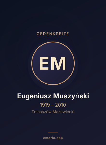 Gedenkportrait von Eugeniusz Muszyński