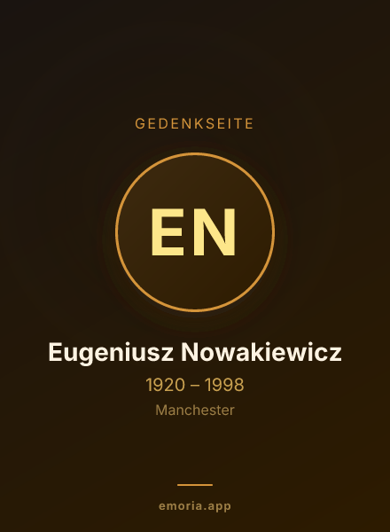 Gedenkportrait von Eugeniusz Nowakiewicz