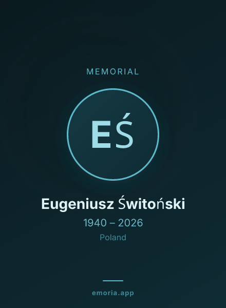 Memorial portrait of Eugeniusz Świtoński