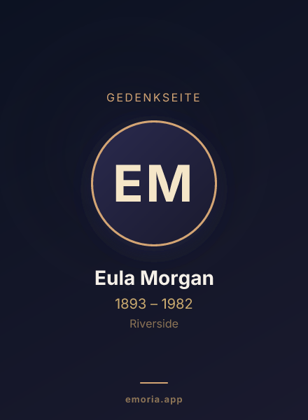 Gedenkportrait von Eula Morgan