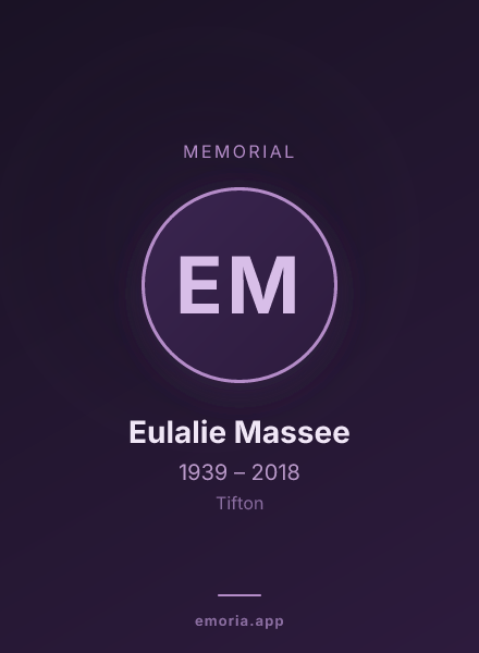 Memorial portrait of Eulalie Massee