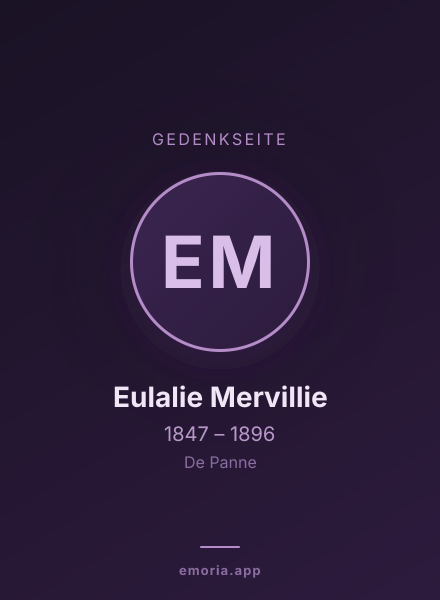Gedenkportrait von Eulalie Mervillie