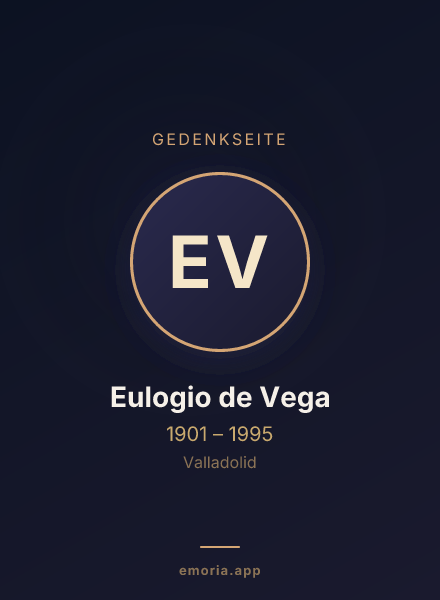 Gedenkportrait von Eulogio de Vega