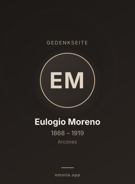 Gedenkportrait von Eulogio Moreno
