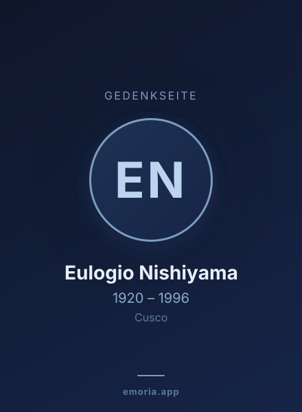 Gedenkportrait von Eulogio Nishiyama