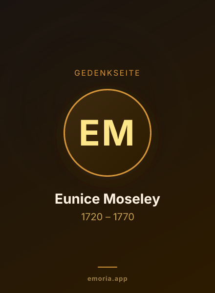 Gedenkportrait von Eunice Moseley