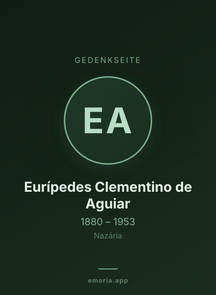 Gedenkportrait von Eurípedes Clementino de Aguiar