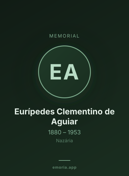 Memorial portrait of Eurípedes Clementino de Aguiar