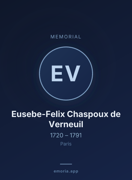 Memorial portrait of Eusebe-Felix Chaspoux de Verneuil