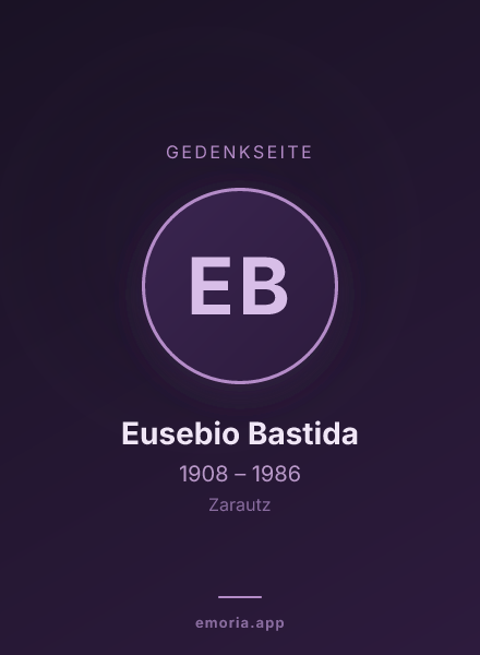 Gedenkportrait von Eusebio Bastida