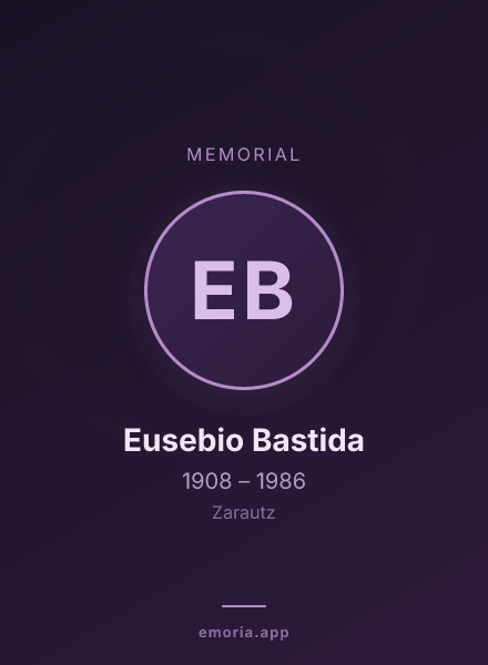 Memorial portrait of Eusebio Bastida