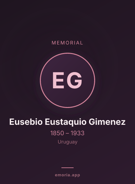 Memorial portrait of Eusebio Eustaquio Gimenez